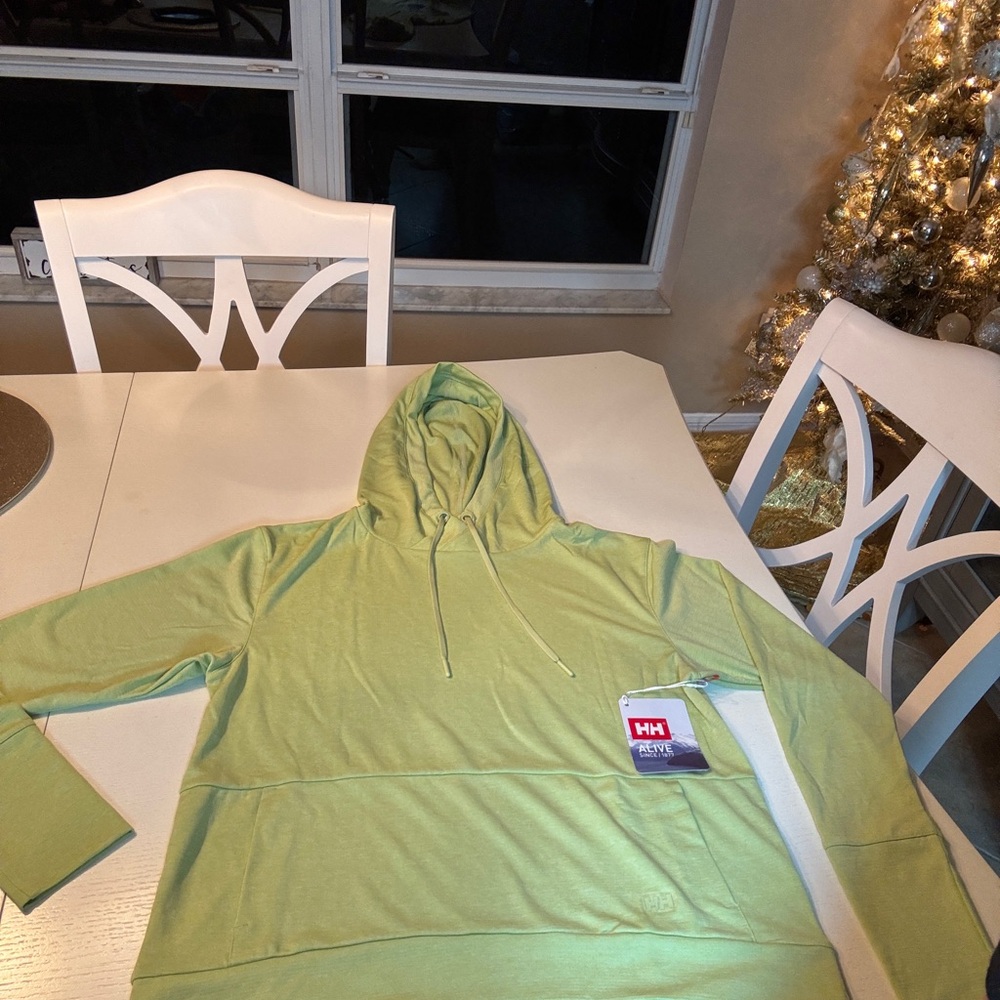 Helly Hansen “Iced Matcha” Green Pullover Hoodie